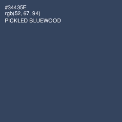 #34435E - Pickled Bluewood Color Image